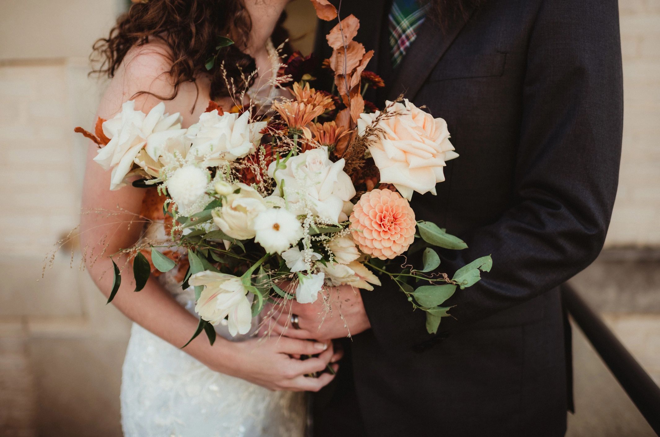 Colorful summer wildflower bouquet.